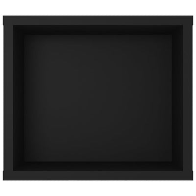 Seinäkiinnitettävä TV-taso musta 100x30x26,5 cm tekninen puu