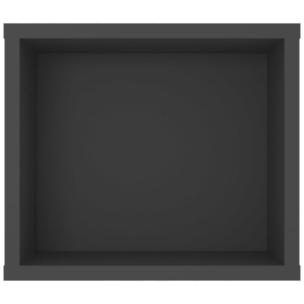 Seinäkiinnitettävä TV-taso harmaa 100x30x26,5 cm tekninen puu