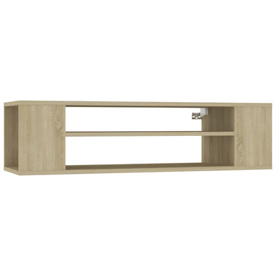 Seinäkiinnitettävä TV-taso Sonoma 100x30x26,5 cm tekninen puu
