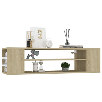 Seinäkiinnitettävä TV-taso Sonoma 100x30x26,5 cm tekninen puu