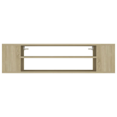 Seinäkiinnitettävä TV-taso Sonoma 100x30x26,5 cm tekninen puu