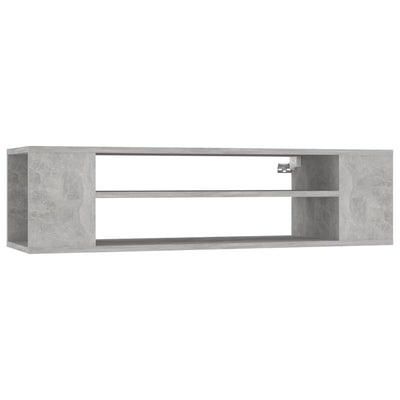 Seinäkiinnitettävä TV-taso betoninharm. 100x30x26,5cm puu