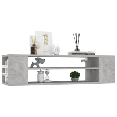 Seinäkiinnitettävä TV-taso betoninharm. 100x30x26,5cm puu