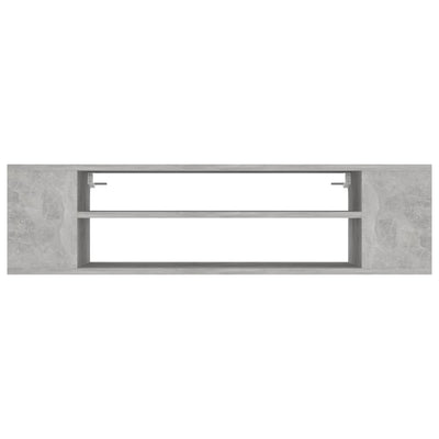 Seinäkiinnitettävä TV-taso betoninharm. 100x30x26,5cm puu