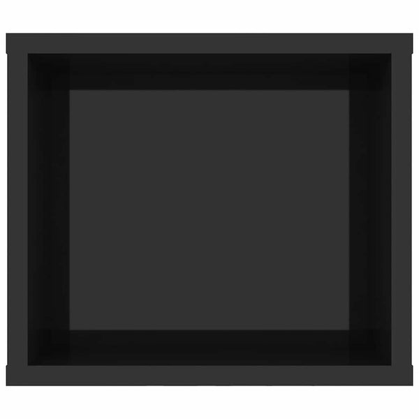 Seinäkiinnitettävä TV-taso korkeak. musta 100x30x26,5 cm puu