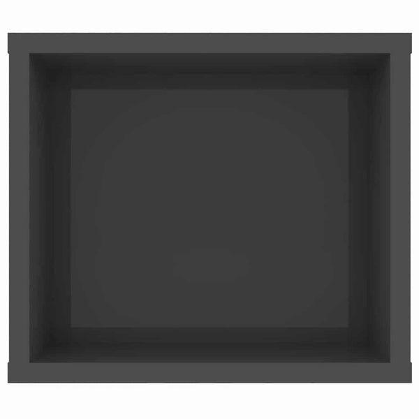 Seinäkiinnitettävä TV-taso korkeak. harmaa 100x30x26,5 cm puu