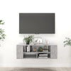 Seinäkiinnitettävä TV-taso betoninharmaa 102x35x35cm puu