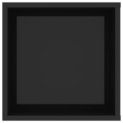 Musta seinäkiinnitettävä tv-taso Carmenica 102x35x35cm (puinen)