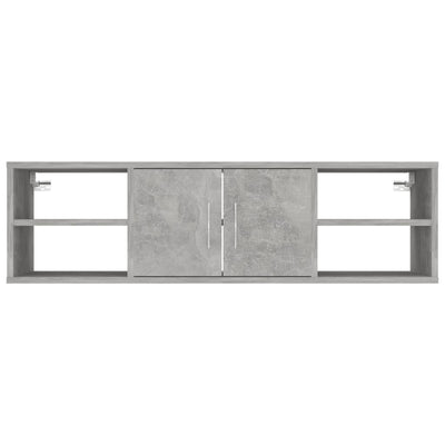 Seinähylly betoninharmaa 102x30x29 cm tekninen puu