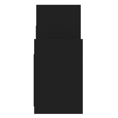 Sivukaappi musta 60x26x60 cm tekninen puu
