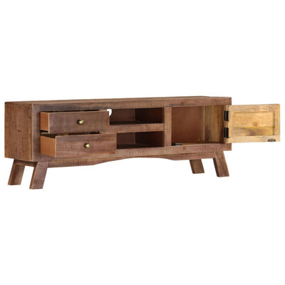 TV-taso 110x30x40 cm karkea mangopuu
