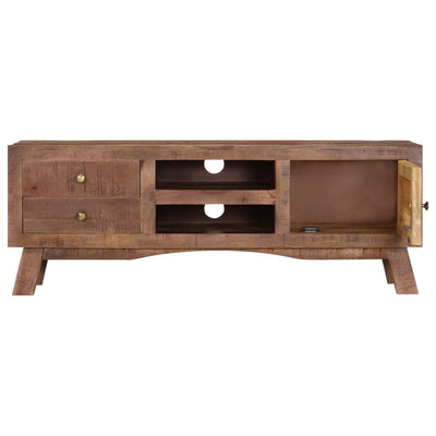 TV-taso 110x30x40 cm karkea mangopuu