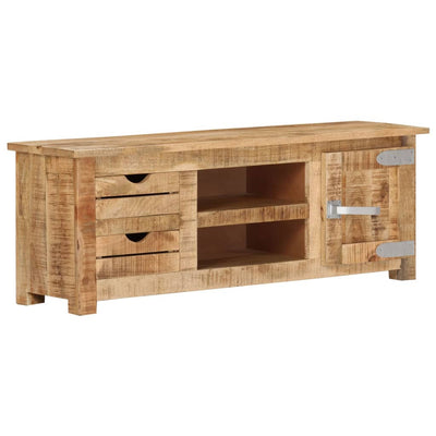 TV-taso 110x30x40 cm karkea mangopuu