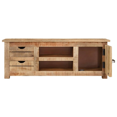 TV-taso 110x30x40 cm karkea mangopuu
