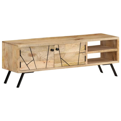 TV-taso 110x30x40 cm täysi mangopuu