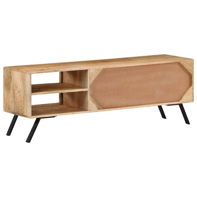 TV-taso 110x30x40 cm täysi mangopuu