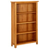 Kirjahylly 4 tasoa 70x22x110 cm täystammi