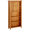 Kirjahylly 5 tasoa 70x22x140 cm täystammi
