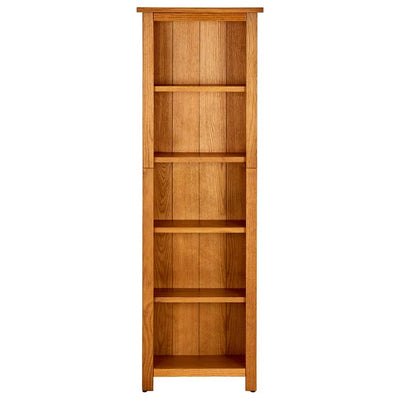 Kirjahylly 5 tasoa 45x22x140 cm täystammi