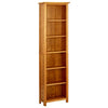 Kirjahylly 6 tasoa 52x22x180 cm täystammi