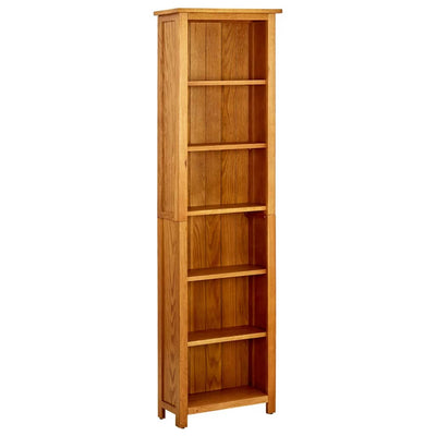 Kirjahylly 6 tasoa 52x22x180 cm täystammi