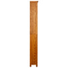 Kirjahylly 6 tasoa 52x22x180 cm täystammi