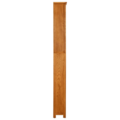 7-kerroksinen kirjahylly 60x22x200 cm täysi tammi