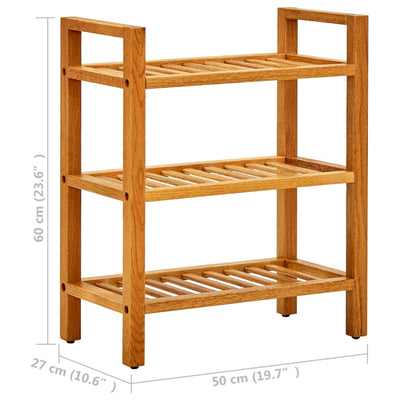 Kenkäteline 3 hyllyä 50x27x60 cm täystammi