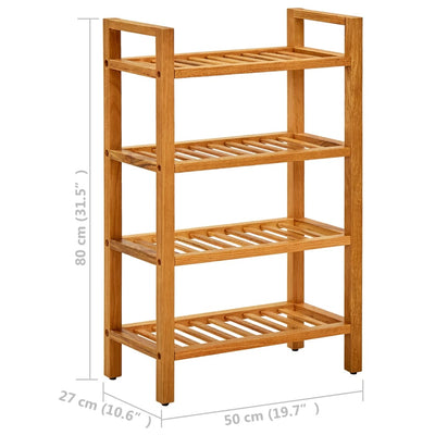 Kenkäteline 4 hyllyä 50x27x80 cm täystammi