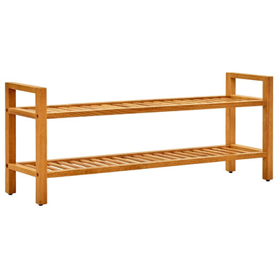 Kenkäteline 2 hyllyä 100x27x40 cm täystammi