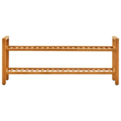 Kenkäteline 2 hyllyä 100x27x40 cm täystammi