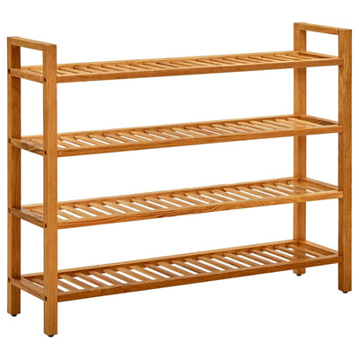 Kenkäteline 4 hyllyä 100x27x80 cm täystammi