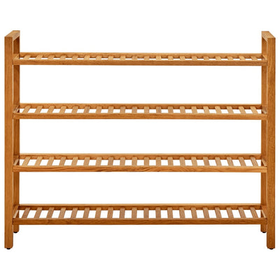 Kenkäteline 4 hyllyä 100x27x80 cm täystammi