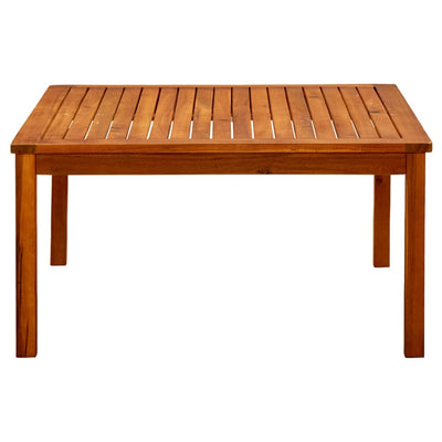 Puutarhan sohvapöytä 85x85x45 cm täysi akaasiapuu