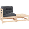 Puutarhasohvasarja Dumitriea (2-osainen, tyynyillä, mänty)
