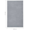 Käytävämatto BCF harmaa 100x150 cm