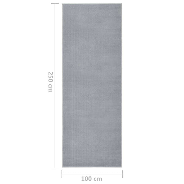 Käytävämatto BCF harmaa 100x250 cm