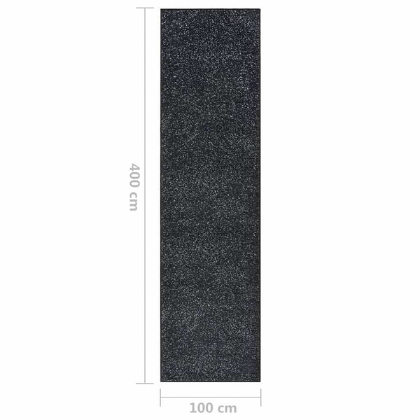 Käytävämatto BCF antrasiitti 100x400 cm