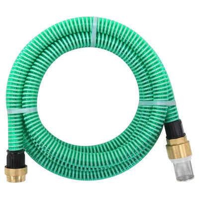 Imuletku messinkiliittimillä vihreä 1,1" 4 m PVC