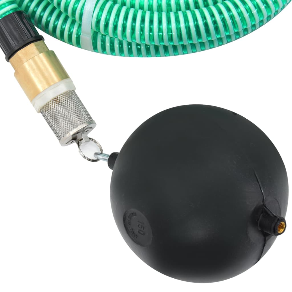 Vihreä imuletku 25 m messinkiliittimillä Lenut (pvc)