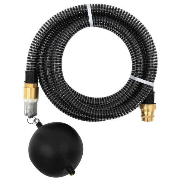 PVC imuletku 7 m messinkiliittimillä musta 1,1"