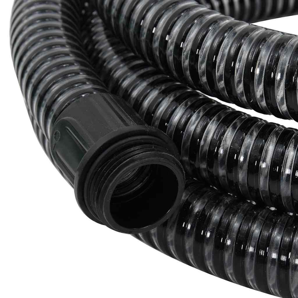 Musta imuletku messinkiliittimillä Lenut 1,1" 20 m (pvc)
