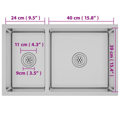Ruostumaton teräs tiskiallas Dumine