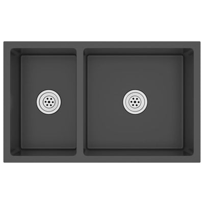 Musta tiskiallas Dumine (ruostumaton teräs)