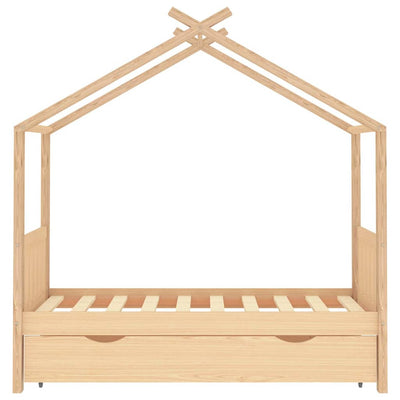 Lasten sängynrunko laatikolla Kalit 80x160cm (mänty)