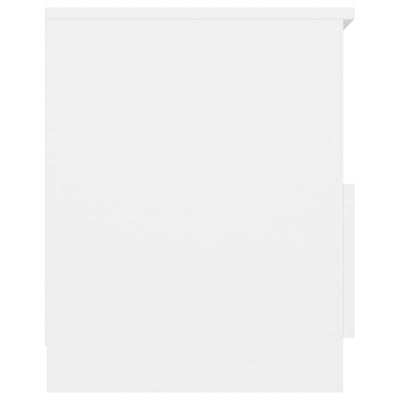 Valkoinen yöpöydät Tasi 40x40x50cm (2 kpl puinen)