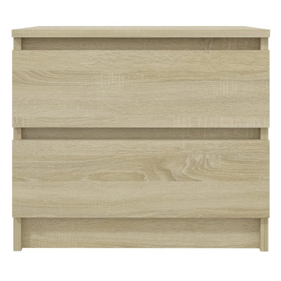 Yöpöydät 2 kpl Sonoma-tammi 50x39x43,5 cm tekninen puu