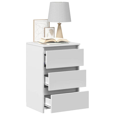 Valkoinen yöpöydät Deaconescu 40x35x62,5cm (2 kpl puinen)