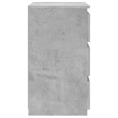 Yöpöytä betoninharmaa 40x35x62,5 cm tekninen puu