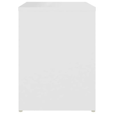 Valkoinen yöpöydät Moraru 40x30x40cm (2 kpl puinen)